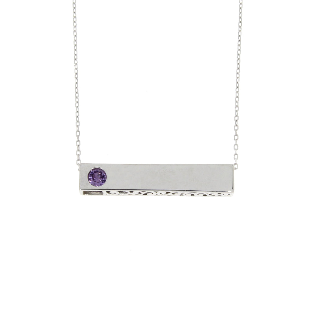 Created Alexandrite Fashion Pendants Sterling Silver