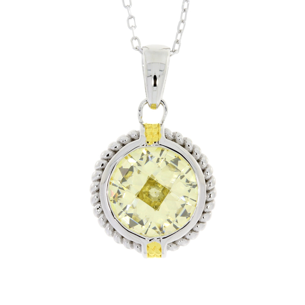 Cubic Zirconium Fashion Pendants Sterling Silver