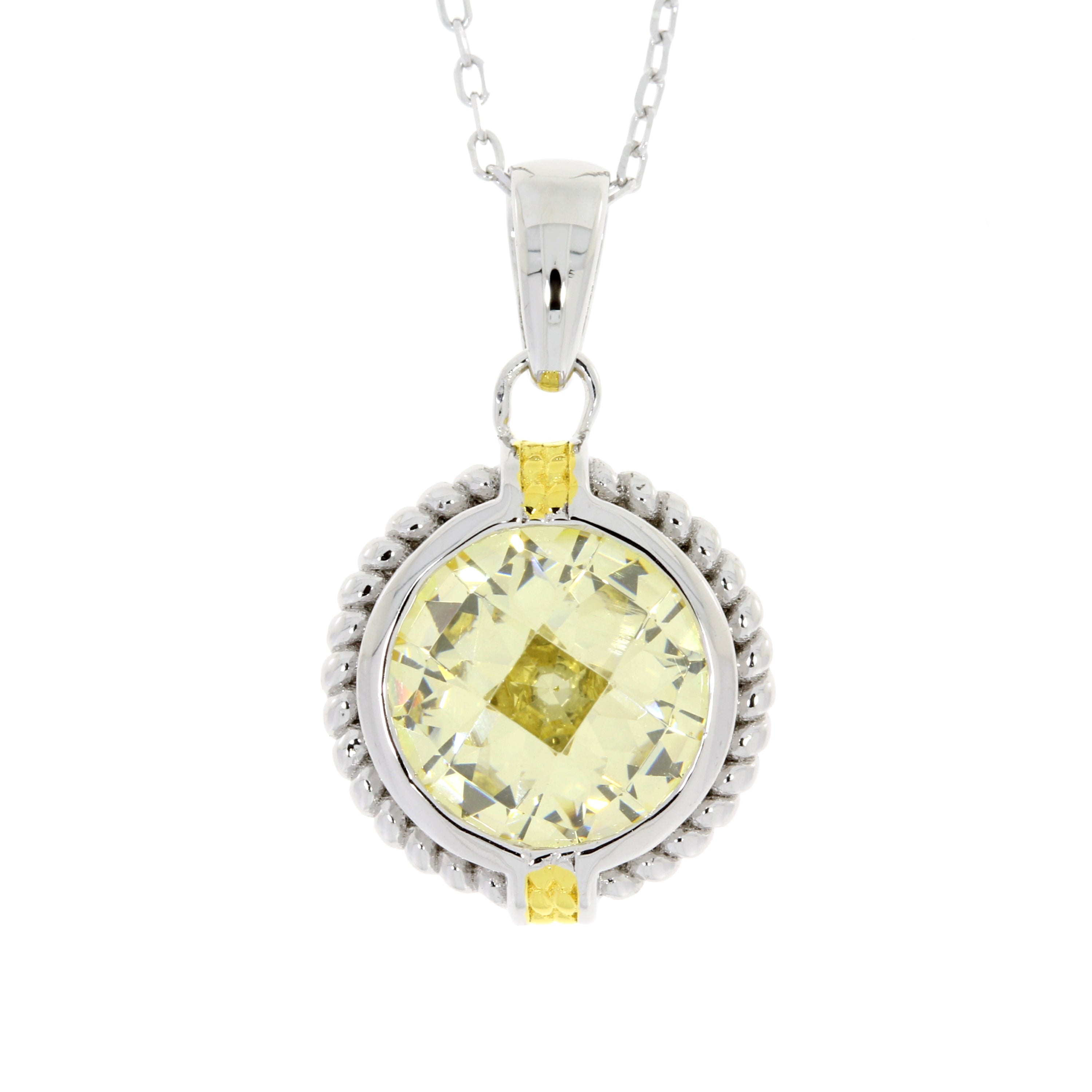 Cubic Zirconium Fashion Pendants Sterling Silver
