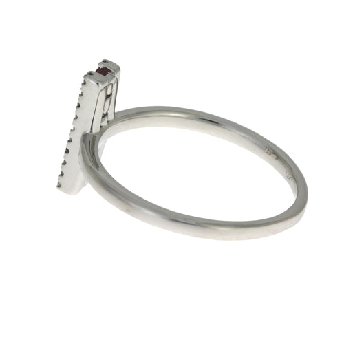 .30ct Ruby Diamond Ring 14KT White Gold