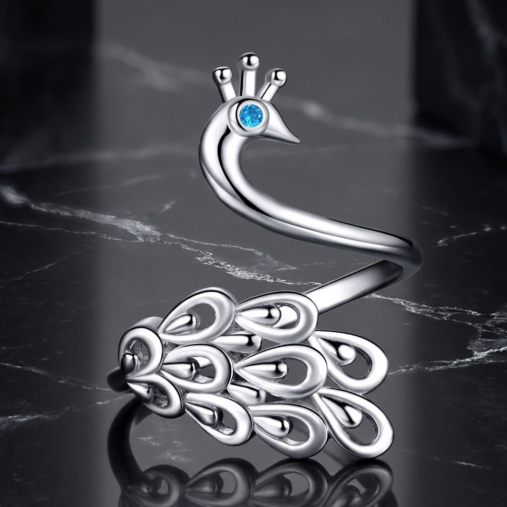 925 Sterling Silver Plated Platinum Pavé Setting CZ Ring for Women