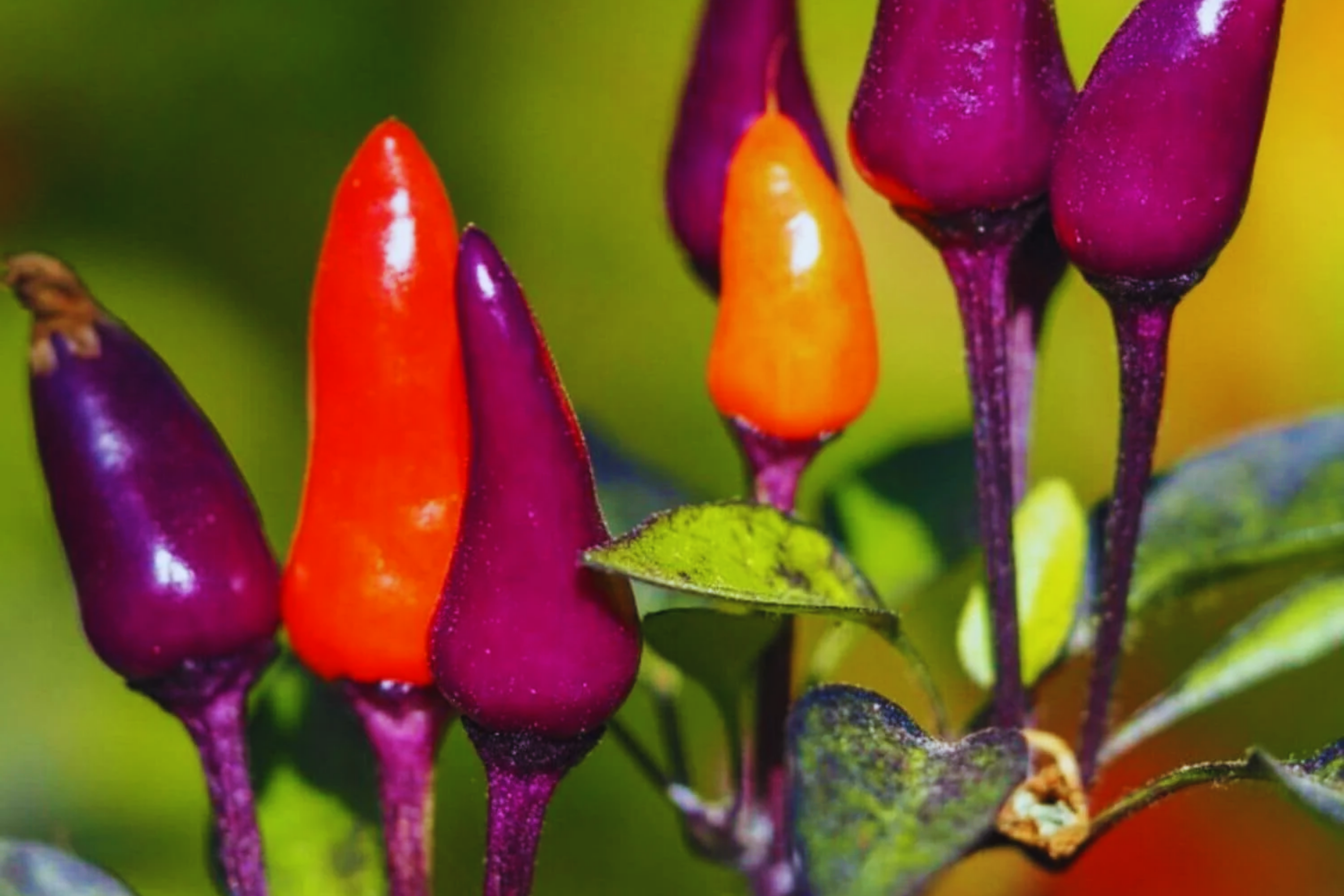 Hot Purple Tiger Pepper Seeds | Non-GMO Organic Trifetti Hot Peppers