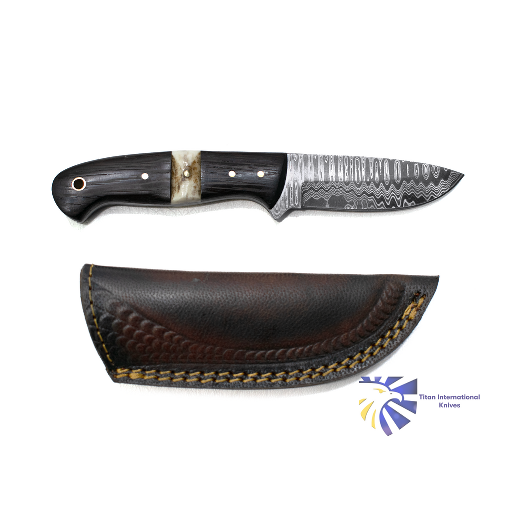 Damascus Steel Custom EDC/Hunting Knife TK-019 (1)