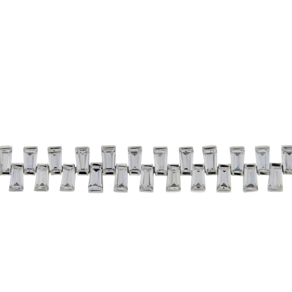 Cubic Zirconium Tennis Bracelet Sterling Silver