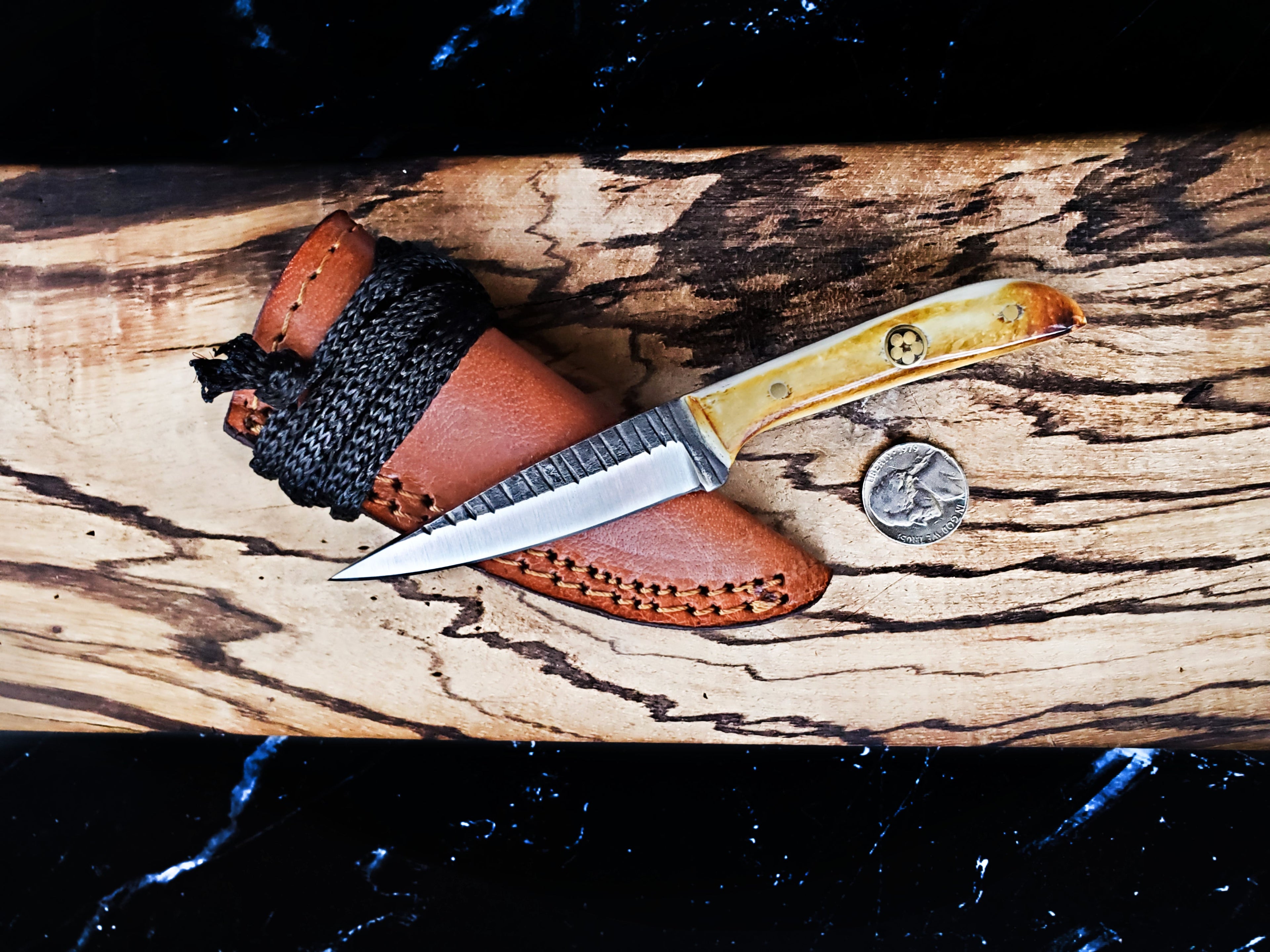 Carbon Steel Neck Knife TC-36
