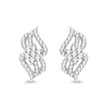 0.68 Carat Genuine White Diamond 14K White Gold Earrings (G-H Color, SI1-SI2 Clarity)