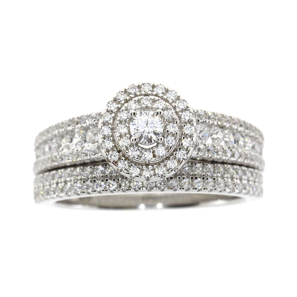 Cubic Zirconia CZ SS Bridal Sterling Silver