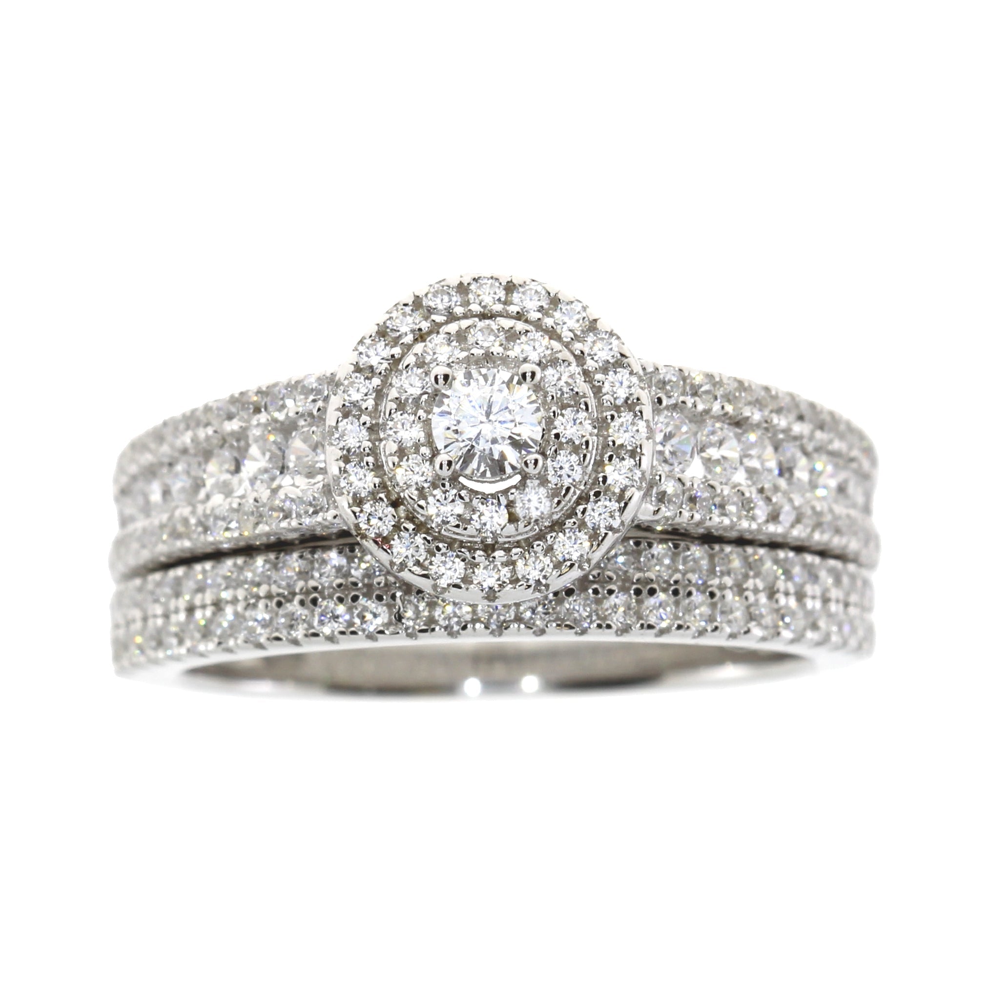 Cubic Zirconia CZ SS Bridal Sterling Silver