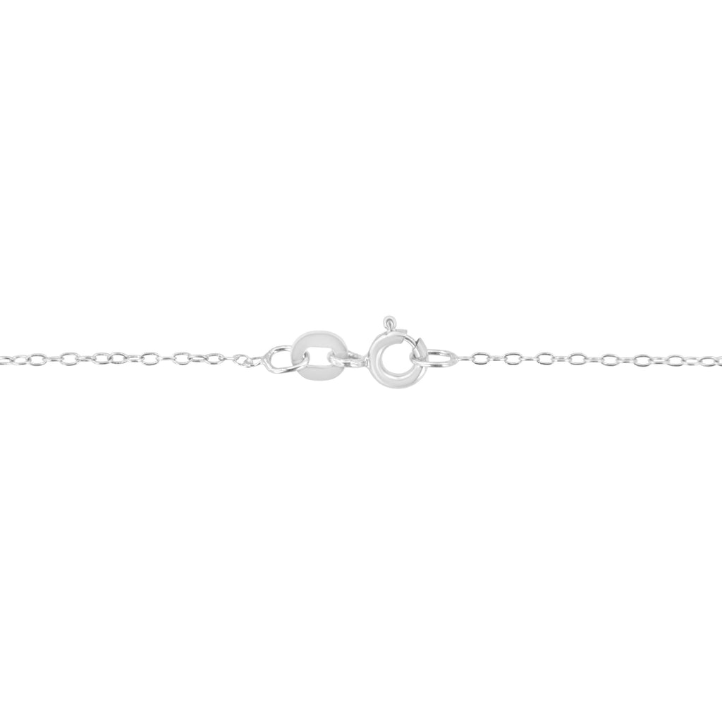 14K White Gold 1/3 Cttw Emerald Shape Solitaire Diamond 18" Pendant Necklace (G-H Color, VS2-SI1 Clarity)