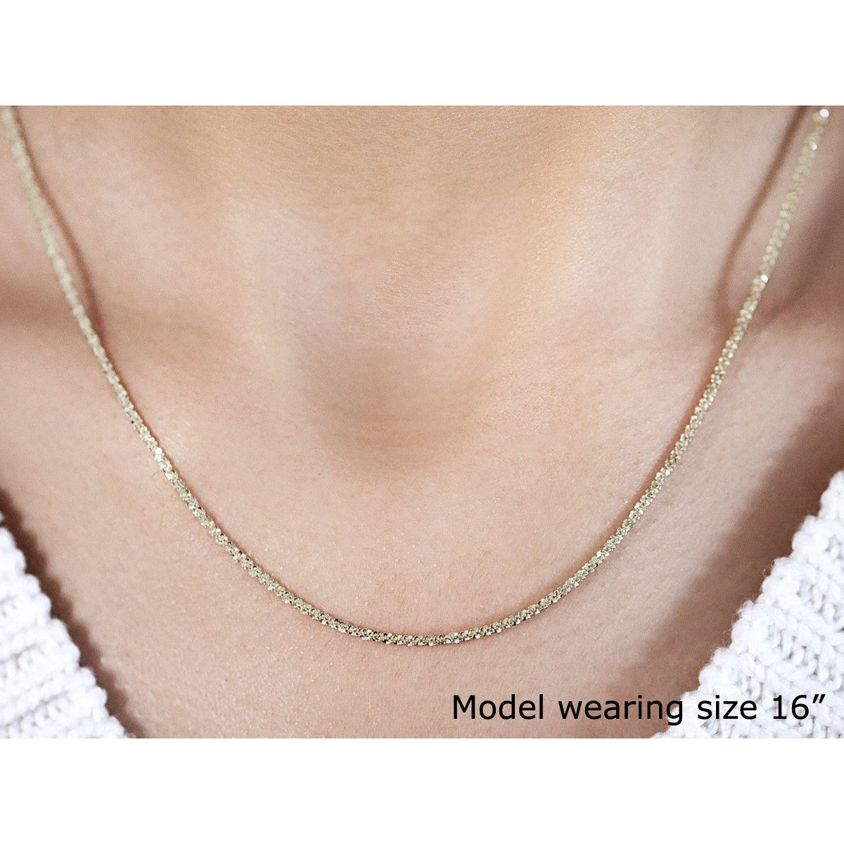 10k Yellow Gold Sparkle Chain 1.50 mm)