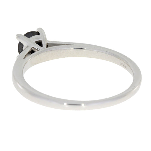 .50ct Black Diamond Eng Only Sterling Silver