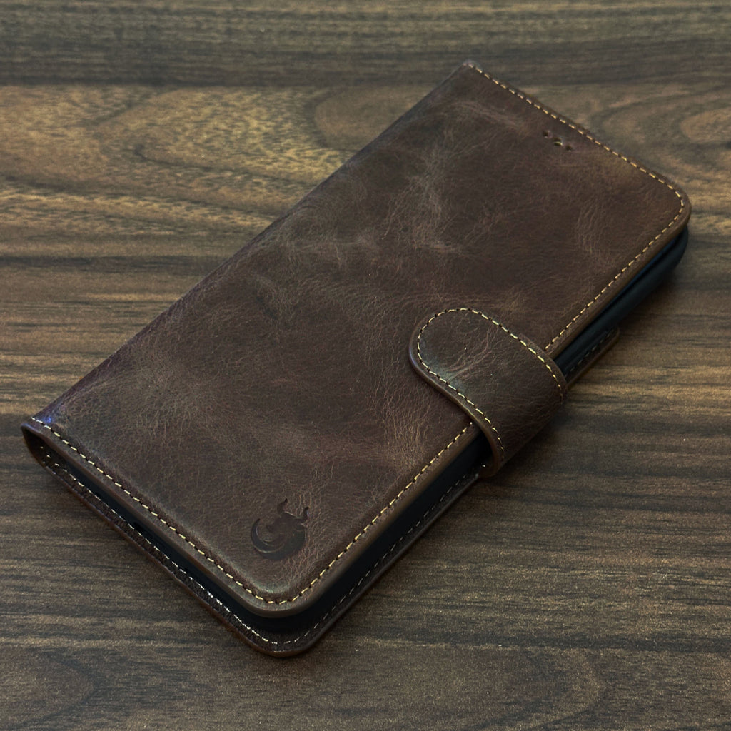 Vegas Premium Leather iPhone 15 Plus Wallet Case with MagSafe | Detachable RFID Blocking Luxury Wallet