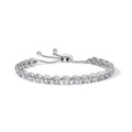 14K White Gold 6.00 Cttw Diamond 4â€-10â€ Adjustable Bolo Tennis Bracelet (I-J Color, I1-I2 Clarity)
