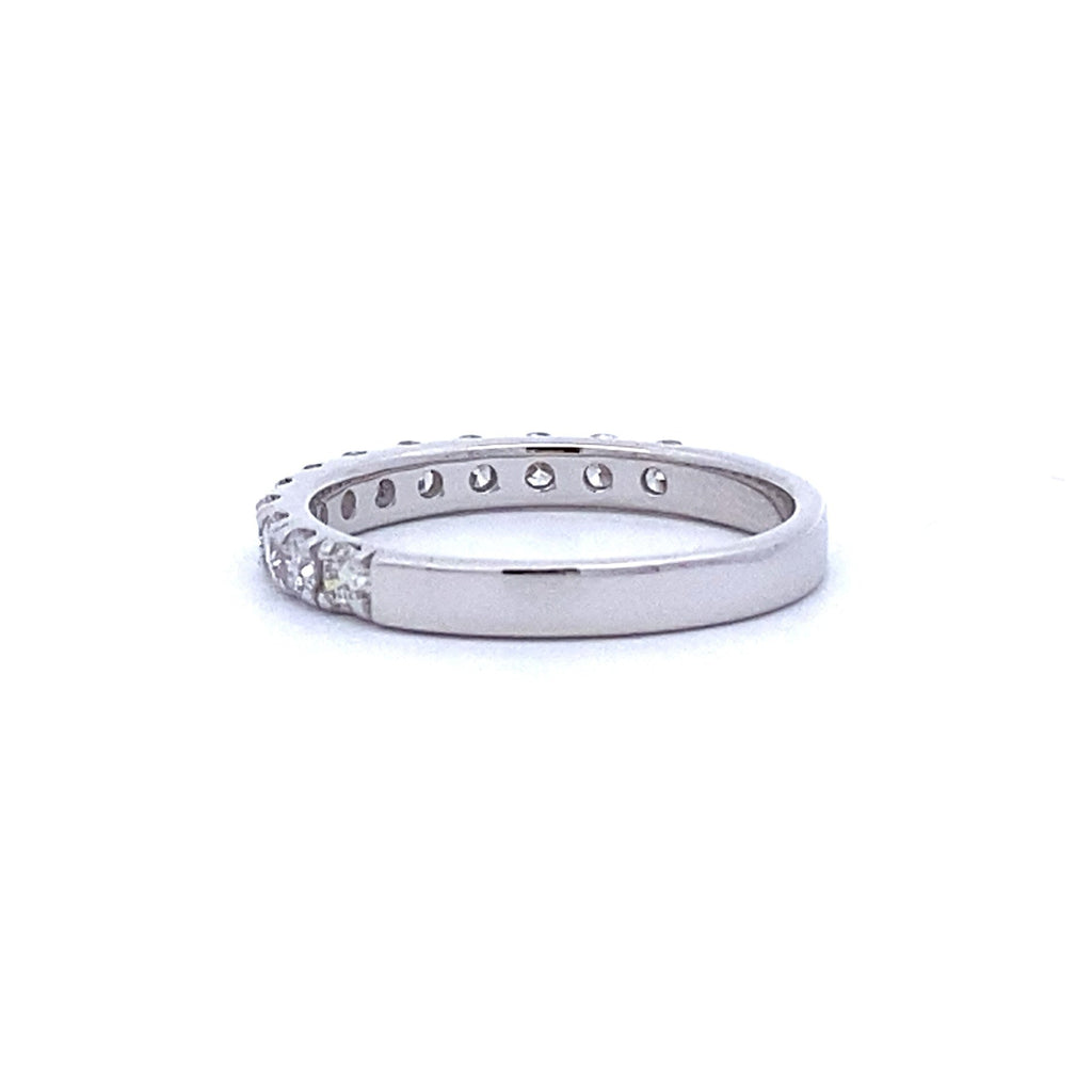 .75ct Diamond Wedding Band Ring 14KT White Gold