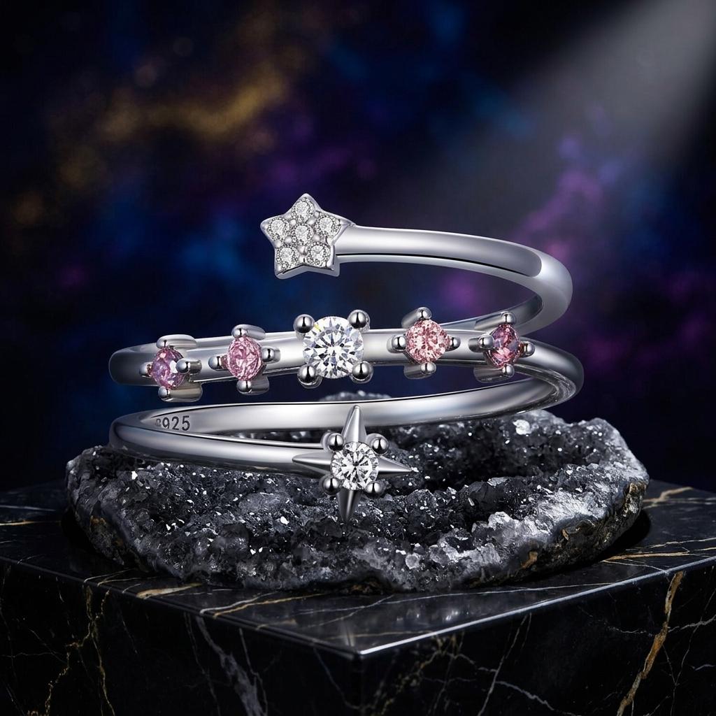 925 Sterling Silver CZ Pavé Ring