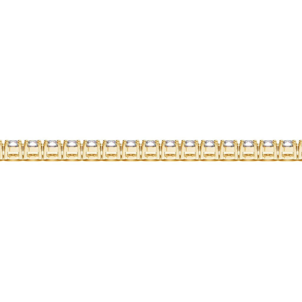 Lab Grown Round Diamond Tennis Bracelet in 14k Yellow Gold (10 cctw F/G  VS2/SI1)