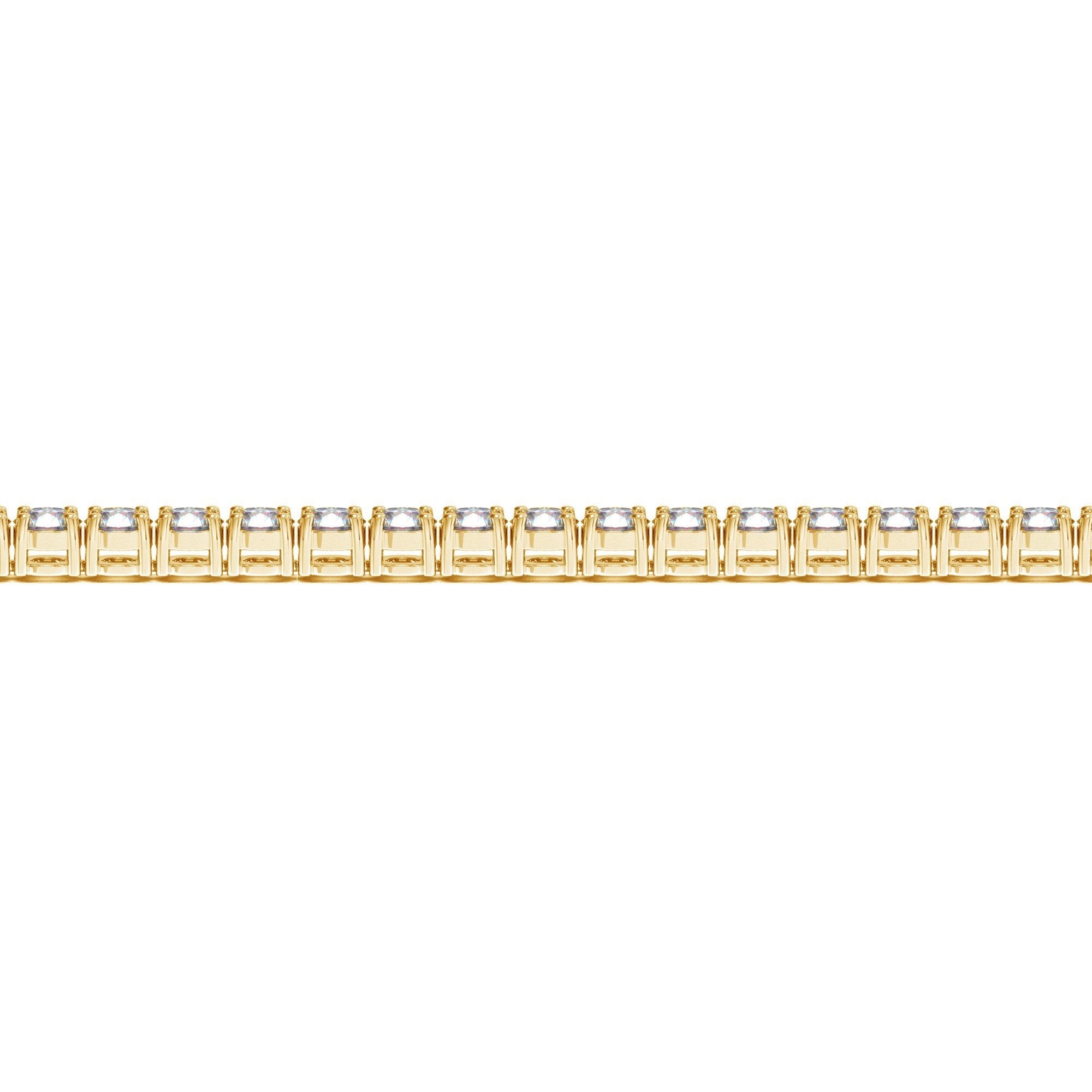 Lab Grown Round Diamond Tennis Bracelet in 14k Yellow Gold (10 cctw F/G  VS2/SI1)