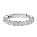 14K White Gold 1.00 Cttw Round Diamond Prong Set Wedding Band