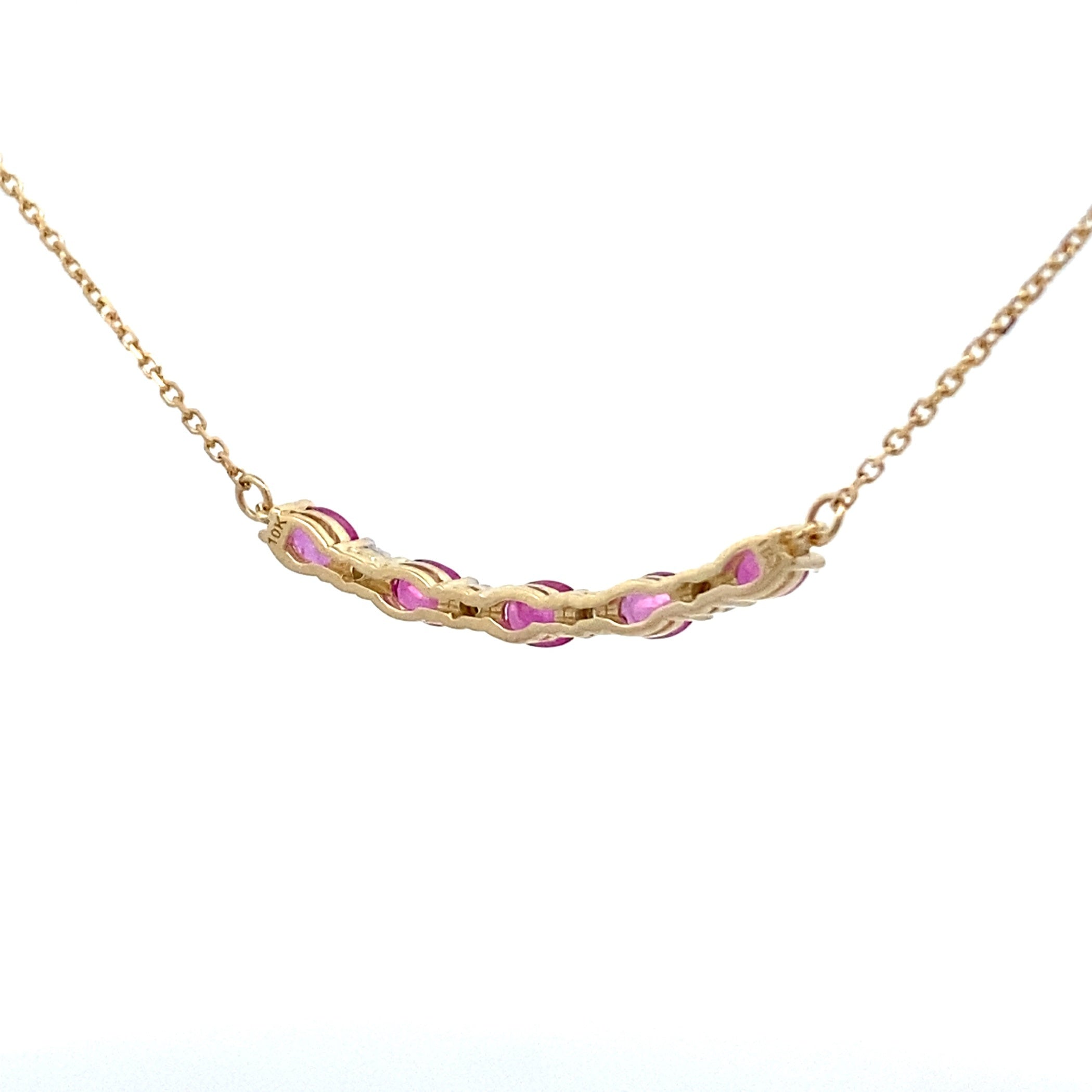 .73ct Ruby Diamond Fashion Pendants 10KT Yellow Gold