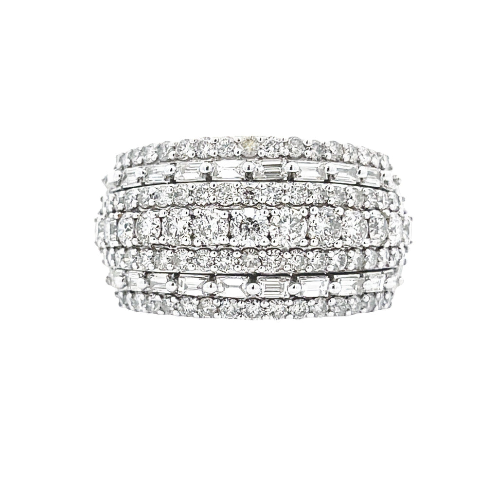 3.00ct Diamond Wedding Band Ring 10KT White Gold