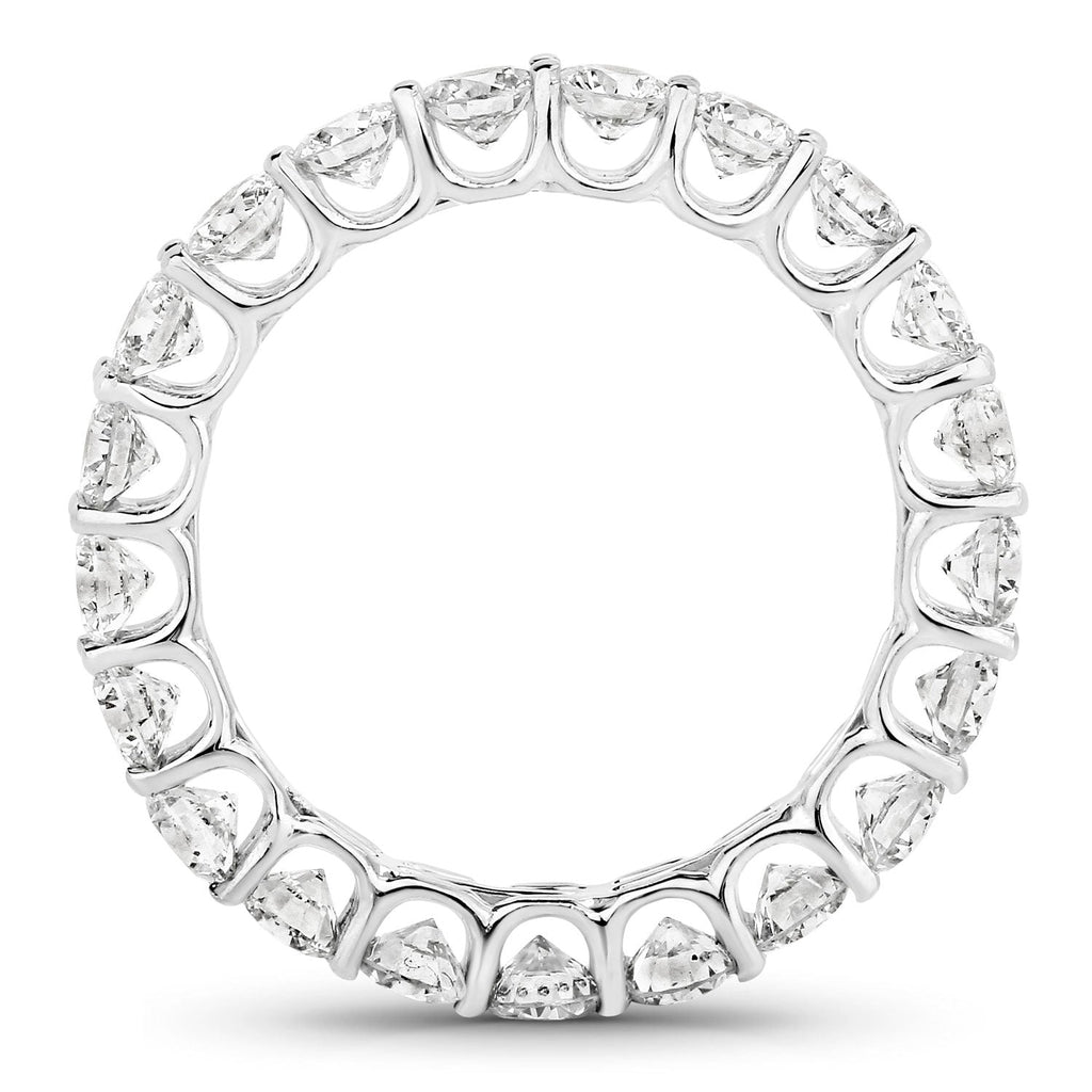 2.52 Carat Genuine Lab Grown Diamond 14K White Gold Ring