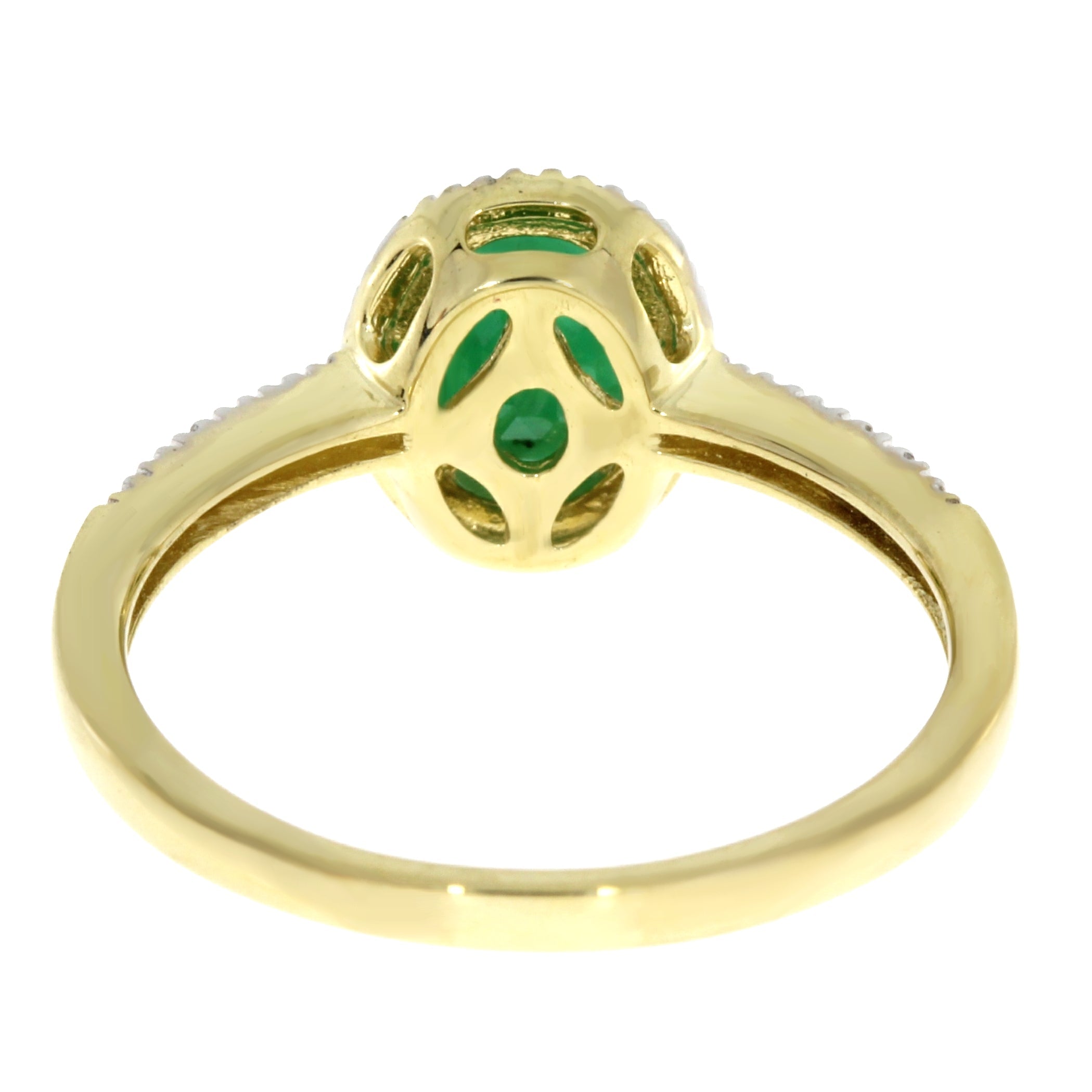 .94ct Emerald Diamond Ring 14KT Yellow Gold
