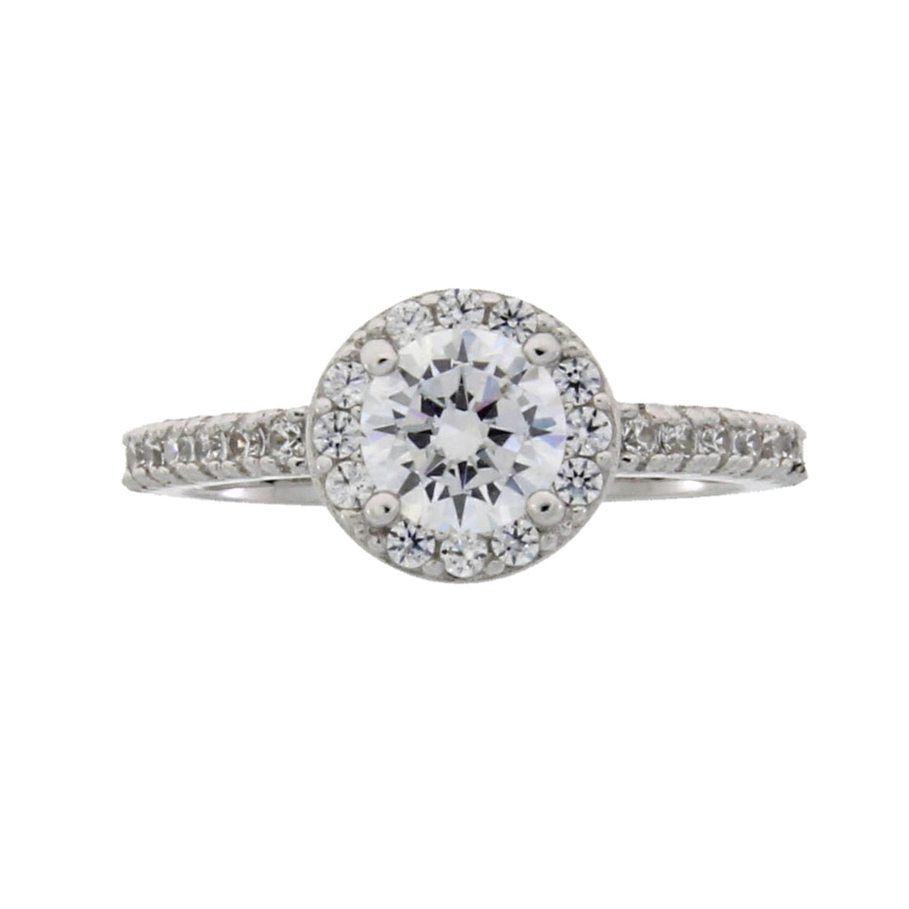 Cubic Zirconium Ring Sterling Silver