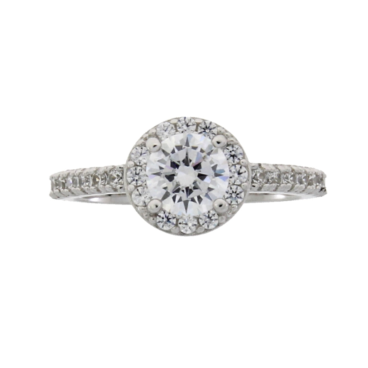 Cubic Zirconium Ring Sterling Silver