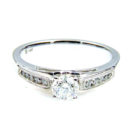 .50ct Diamond Eng Only 14KT White Gold