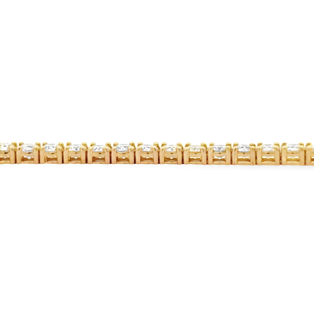5.50ct Diamond Tennis Bracelet 18KT Yellow Gold
