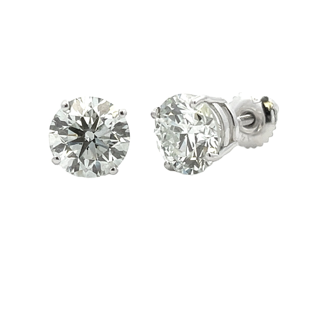 4.00ct Lab Grown Diamond Stud Earrings 14KT White Gold