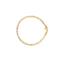 14K Yellow Gold 1.00 Cttw Baguette Diamond Channel Link Bracelet