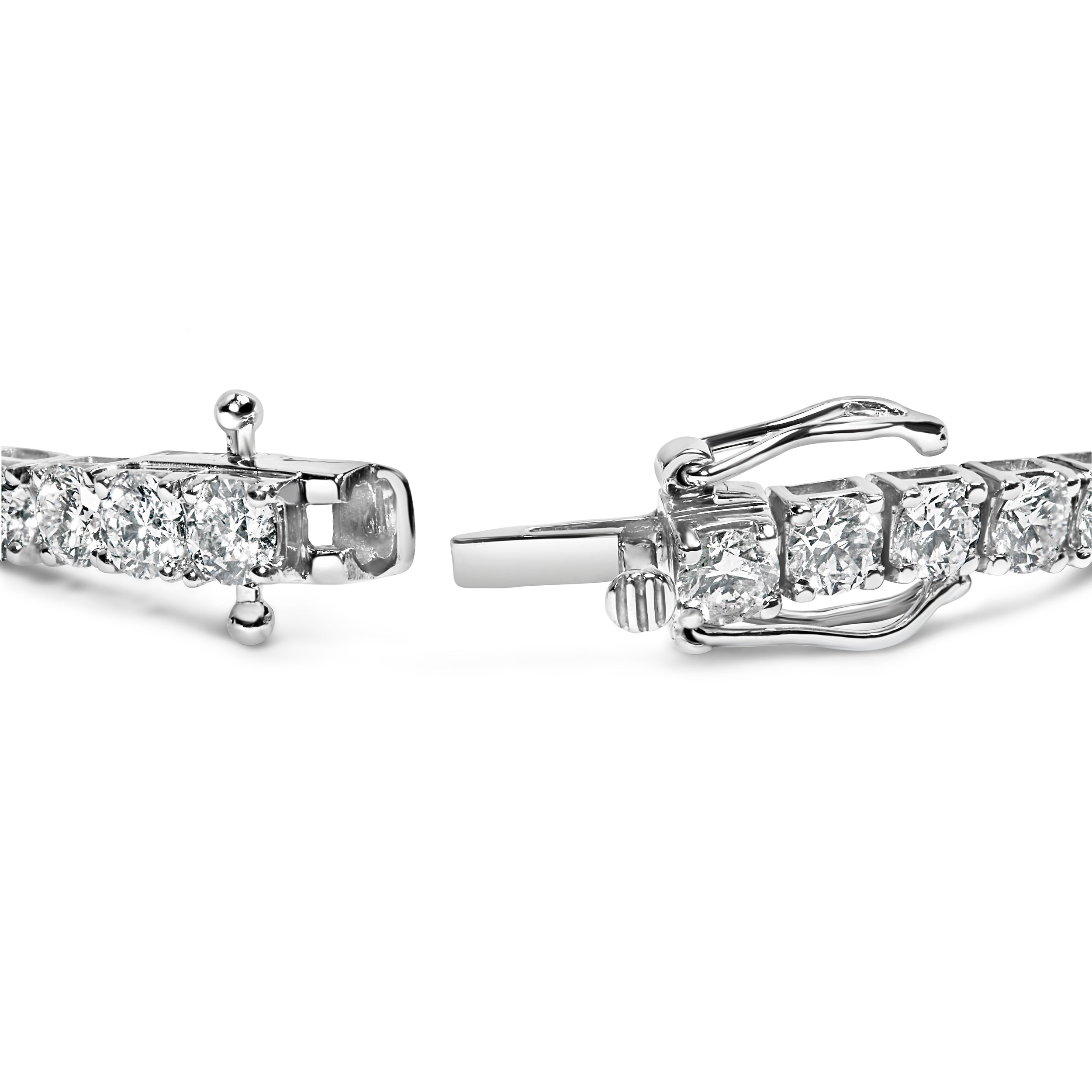 14K White Gold 2.00 Cttw Prong Set Lab Grown Round Diamond Classic Tennis Bracelet (F-G Color, VS2-SI1 Clarity) - 7.25"