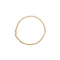 10K Yellow Gold Plated Sterling Silver 1.0 Cttw Round Diamond Tennis Bracelet