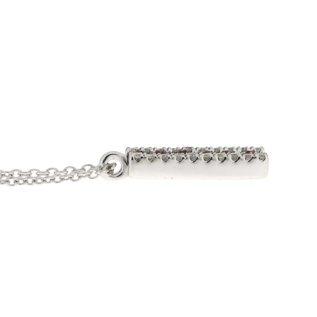 .30ct Ruby Diamond Fashion Pendants 14KT White Gold