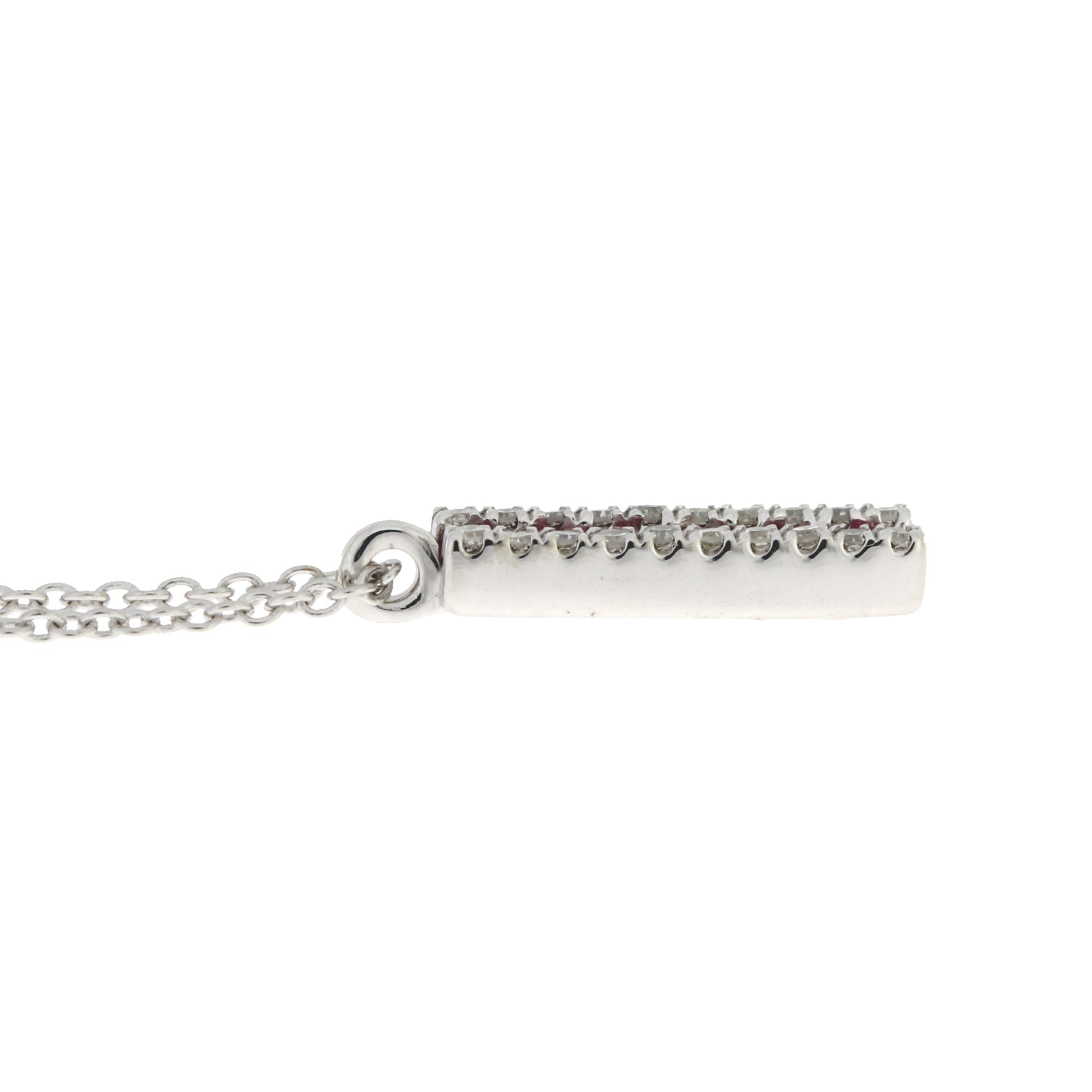 .30ct Ruby Diamond Fashion Pendants 14KT White Gold