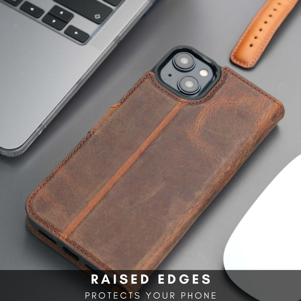 Casper Leather iPhone 14 Wallet Case | MagSafe