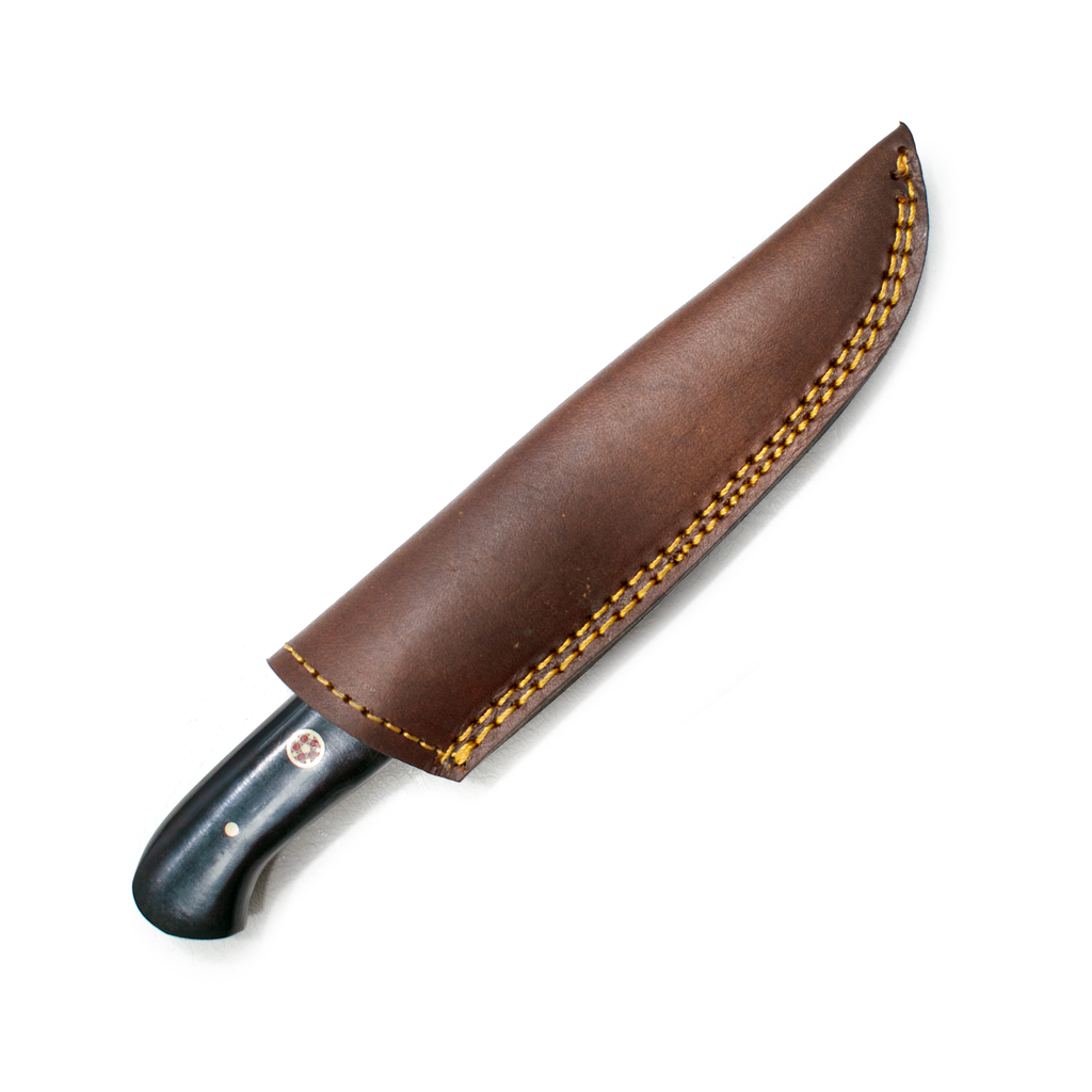 Damascus Steel Steak Knife Dyed Bone Grip TK-020