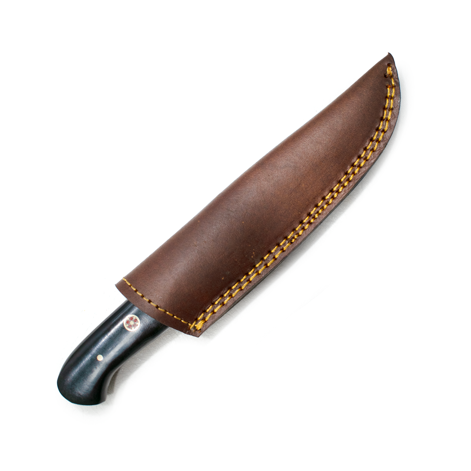 Damascus Steel Steak Knife Dyed Bone Grip TK-020