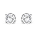 14K White Gold 3/4 Cttw Lab Grown Diamond 4-Prong Classic Stud Earrings (F-G Color, VS2-SI1 Clarity)