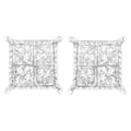 Sterling Silver 3/4 cttw Composite Diamond Stud Earrings (I-J, I2-I3)