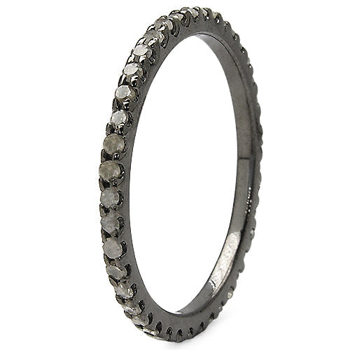 0.60 Carat Genuine TLB Diamond .925 Sterling Silver Ring