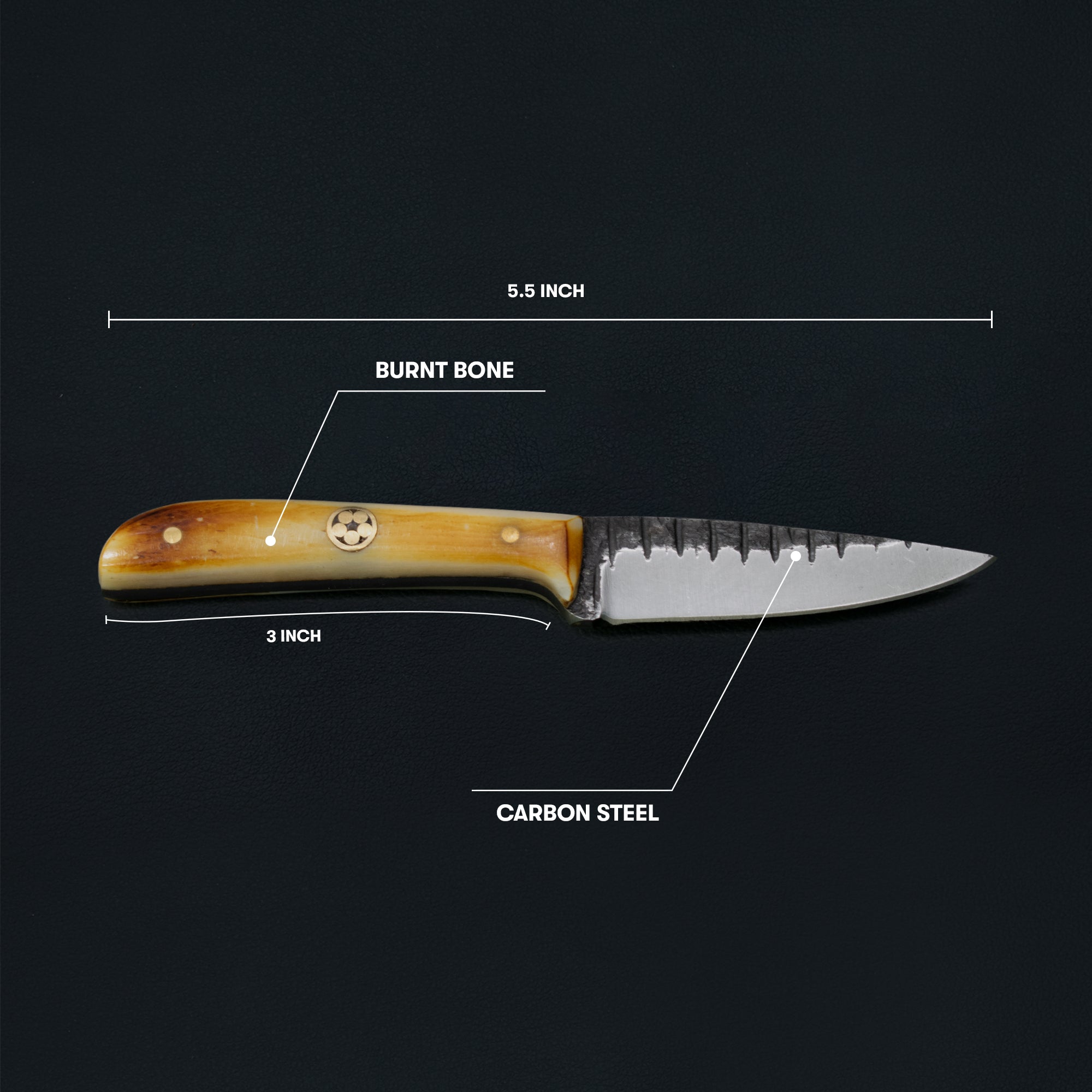 Carbon Steel Neck Knife TC-36