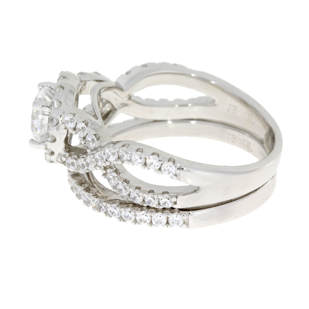 Cubic Zirconium CZ SS Bridal Sterling Silver