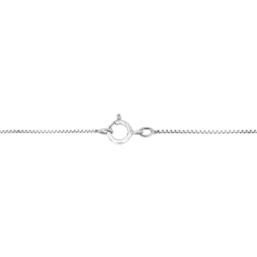 10K White Gold 1/3 Cttw Round-Cut Diamond Bezel 18" Pendant Necklace (J-K Color, I1-I2 Clarity)
