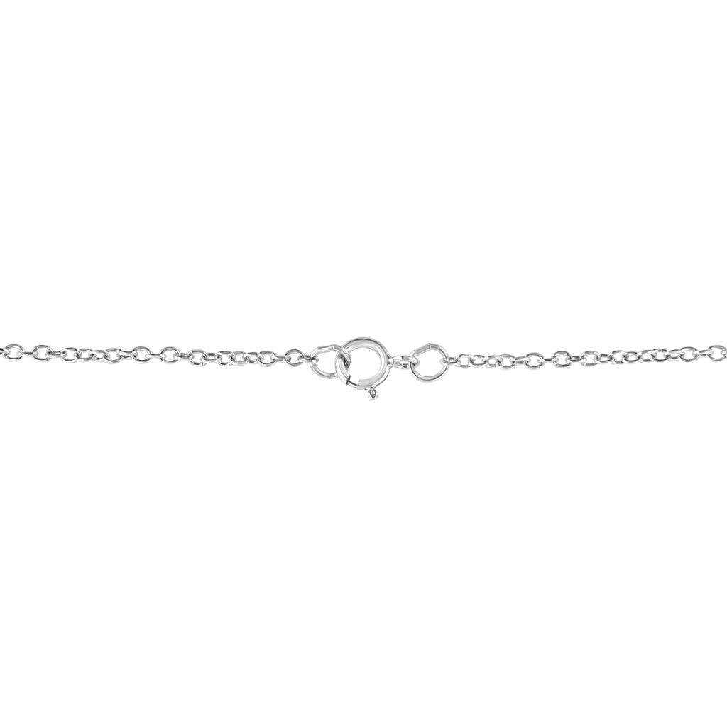 .925 Sterling Silver Diamond Accent Virgo Zodiac Key 18" Pendant Necklace (K-L Color, I1-I2 Clarity)
