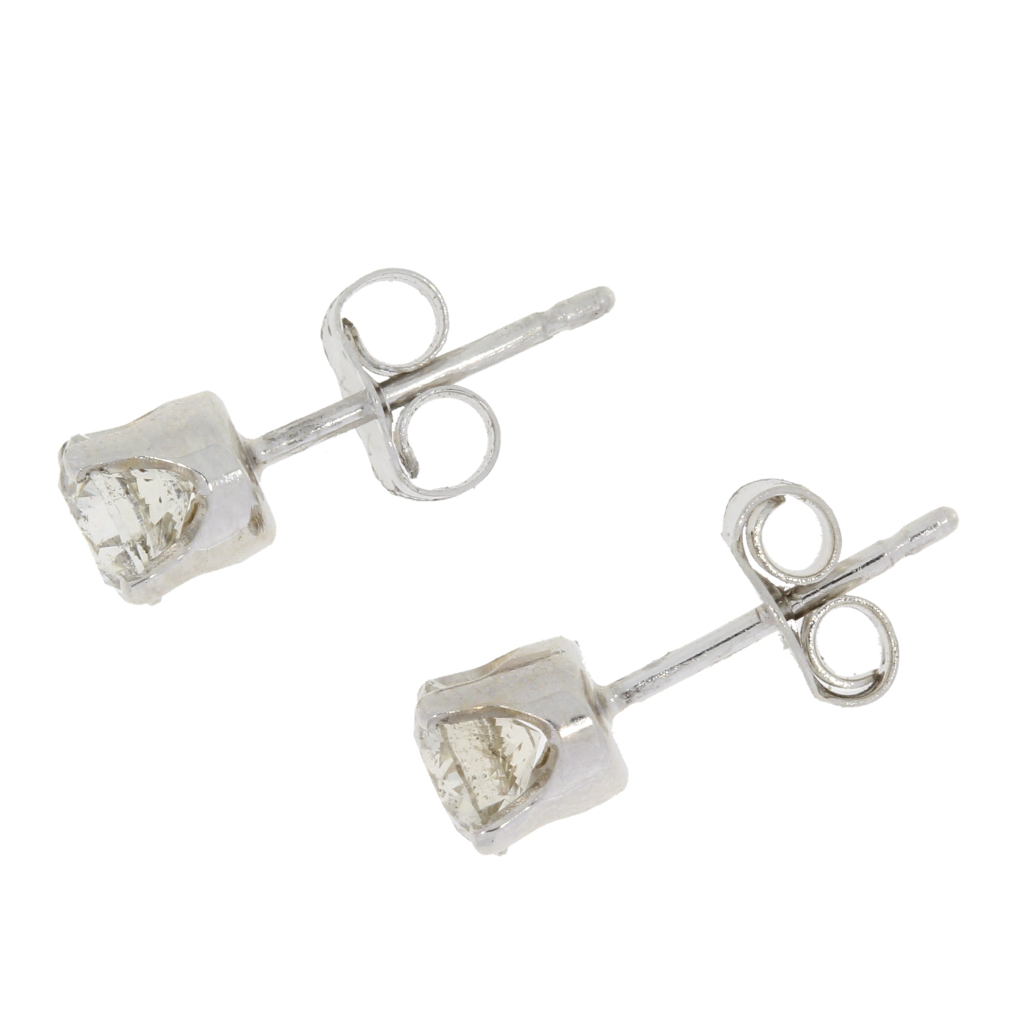 .75ct Diamond Stud Earrings 14KT White Gold
