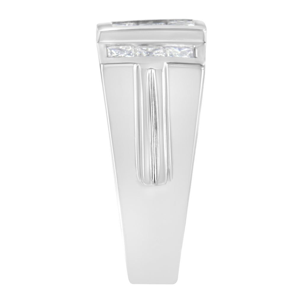 Men's 14K White Gold Diamond Cluster Ring (2 cttw, G-H Color, SI1-SI2 Clarity)