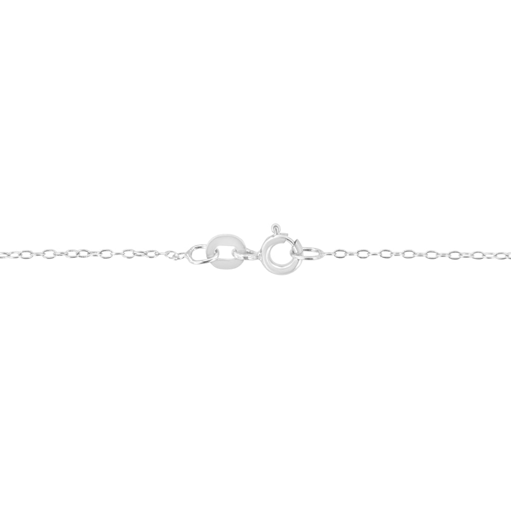 14K White Gold 1/3 Cttw Emerald Shape Solitaire Diamond 18" Pendant Necklace (G-H Color, VS2-SI1 Clarity)