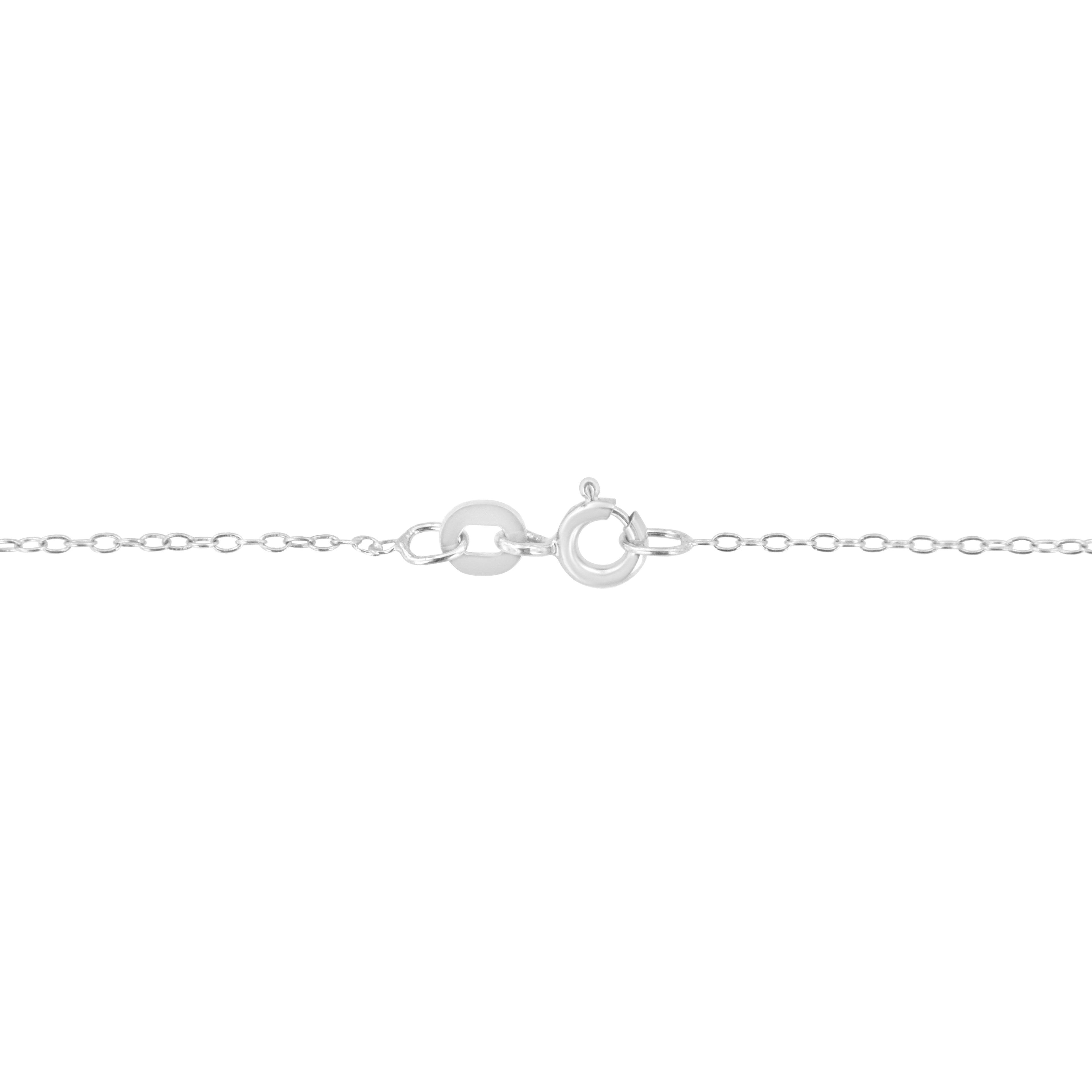 14K White Gold 1/3 Cttw Emerald Shape Solitaire Diamond 18" Pendant Necklace (G-H Color, VS2-SI1 Clarity)